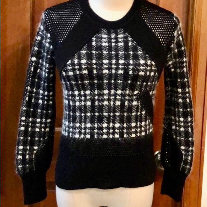 Hp2-21-23public School New York Black & White Cozy Sweater , S. Cool